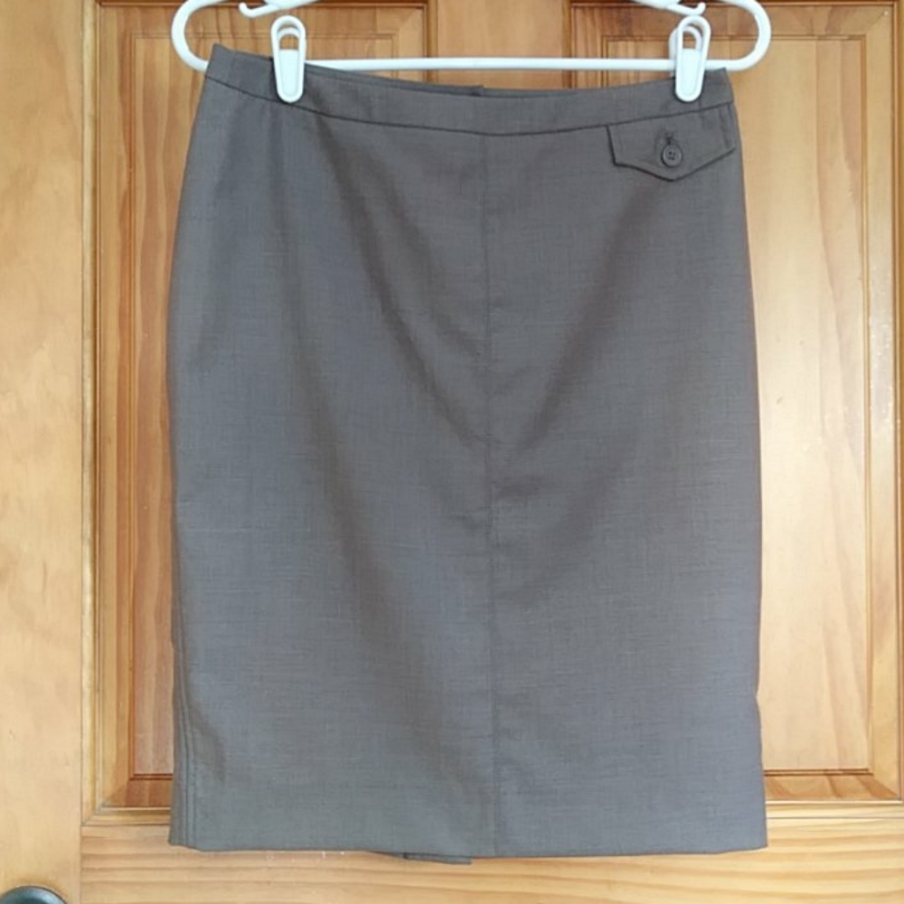 Gap Fully Lined Pencil Tan Brown Skirt Size 4